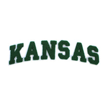 Load image into Gallery viewer, Varsity State Name Kansas in Multicolor Chenille Patch
