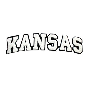 Varsity State Name Kansas in Multicolor Chenille Patch