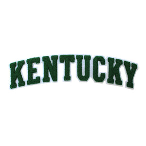 Varsity State Name Kentucky in Multicolor Chenille Patch