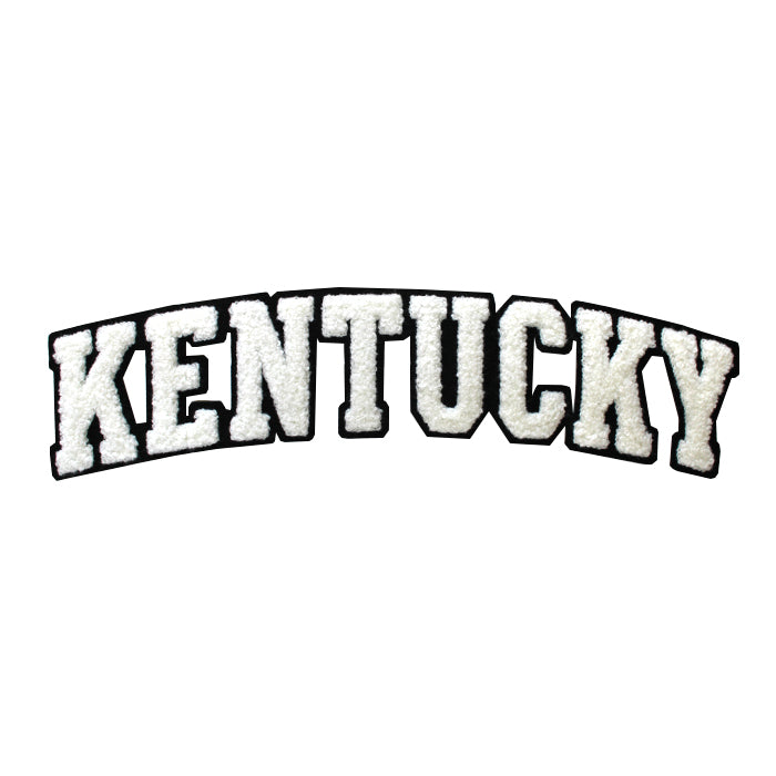 Varsity State Name Kentucky in Multicolor Chenille Patch