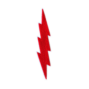 Lightning in Multicolor Chenille Patch