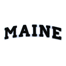 Load image into Gallery viewer, Varsity State Name Maine in Multicolor Chenille Patch
