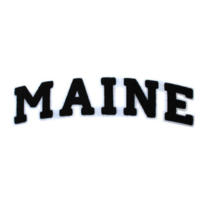 Varsity State Name Maine in Multicolor Chenille Patch