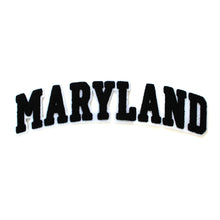 Load image into Gallery viewer, Varsity State Name Maryland in Multicolor Chenille Patch
