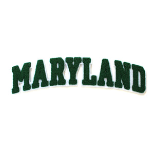 Varsity State Name Maryland in Multicolor Chenille Patch