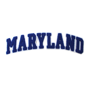 Varsity State Name Maryland in Multicolor Chenille Patch