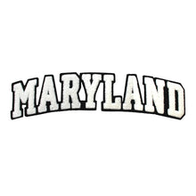 Load image into Gallery viewer, Varsity State Name Maryland in Multicolor Chenille Patch
