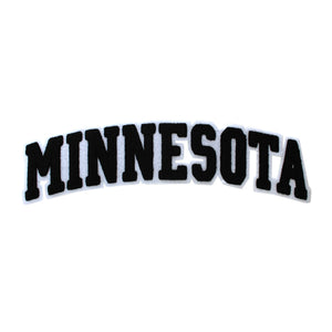 Varsity State Name Minnesota in Multicolor Chenille Patch