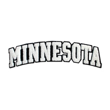 Load image into Gallery viewer, Varsity State Name Minnesota in Multicolor Chenille Patch
