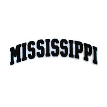 Load image into Gallery viewer, Varsity State Name Mississippi in Multicolor Chenille Patch
