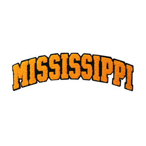 Varsity State Name Mississippi in Multicolor Chenille Patch