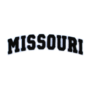 Varsity State Name Missouri in Multicolor Chenille Patch