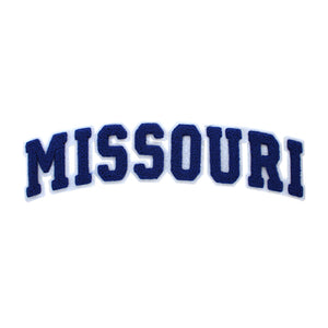 Varsity State Name Missouri in Multicolor Chenille Patch