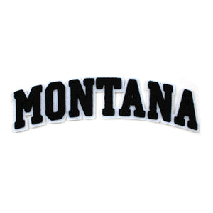 Varsity State Name Montana in Multicolor Chenille Patch