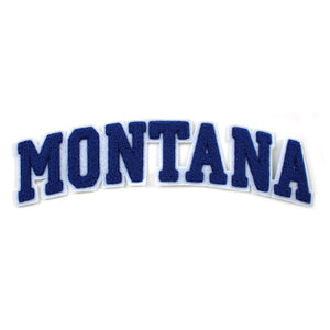 Varsity State Name Montana in Multicolor Chenille Patch