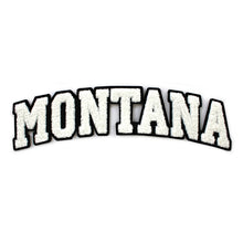 Load image into Gallery viewer, Varsity State Name Montana in Multicolor Chenille Patch
