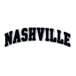 Varsity City Name Nashville in Multicolor Chenille Patch