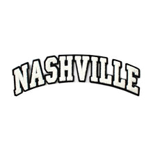 Load image into Gallery viewer, Varsity City Name Nashville in Multicolor Chenille Patch
