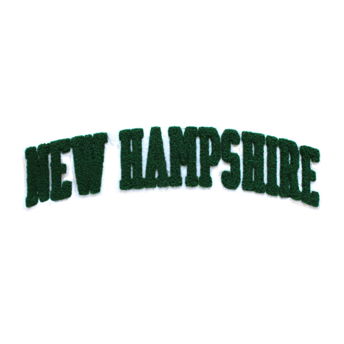 Varsity State Name New Hampshire in Multicolor Chenille Patch