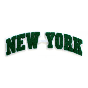 Varsity State City Name New York in Multicolor Chenille Patch