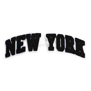 Varsity State City Name New York in Multicolor Chenille Patch