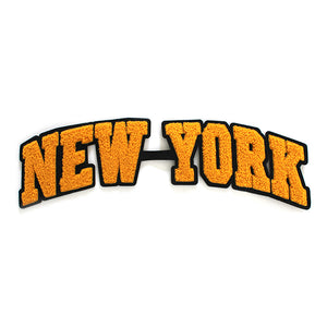 Varsity State City Name New York in Multicolor Chenille Patch