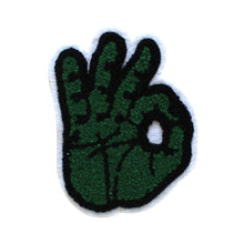 Load image into Gallery viewer, OK Hand Gesture in Multicolor Chenille Patch
