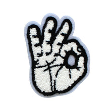 Load image into Gallery viewer, OK Hand Gesture in Multicolor Chenille Patch
