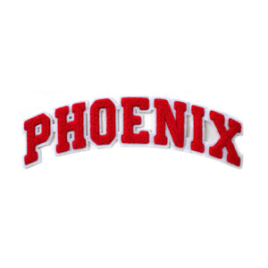 Varsity City Name Phoenix in Multicolor Chenille Patch