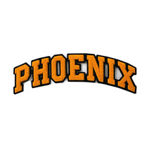 Load image into Gallery viewer, Varsity City Name Phoenix in Multicolor Chenille Patch
