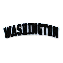 Load image into Gallery viewer, Varsity State Name Washington in Multicolor Chenille Patch
