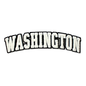 Varsity State Name Washington in Multicolor Chenille Patch