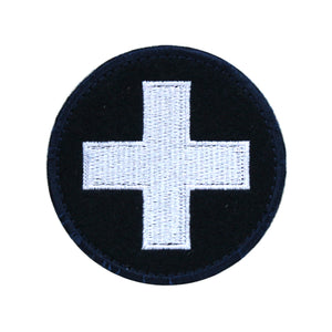 Cross Round Embroidery Patch