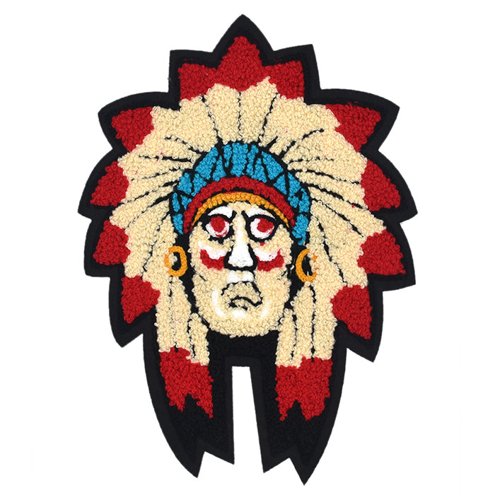 Indian Face Chenille Patch