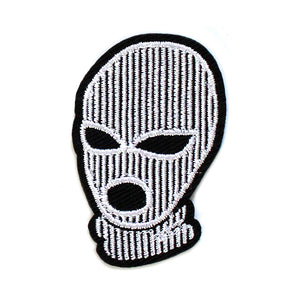 Mini Face Mask in Multicolor Embroidery Patch