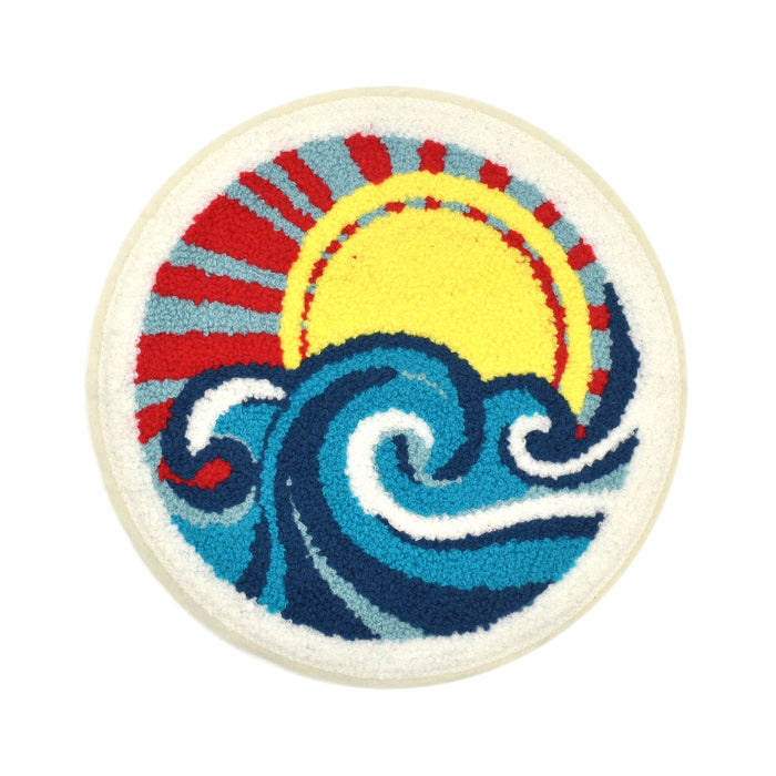 Sun Rising Ocean Chenille Patch